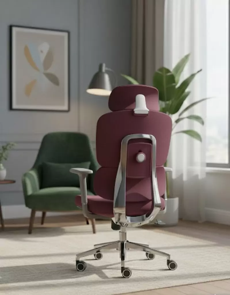 CircleBox Cloud Chair in Maroon – Stylish Comfortable Chair for Modern Homes & Offices