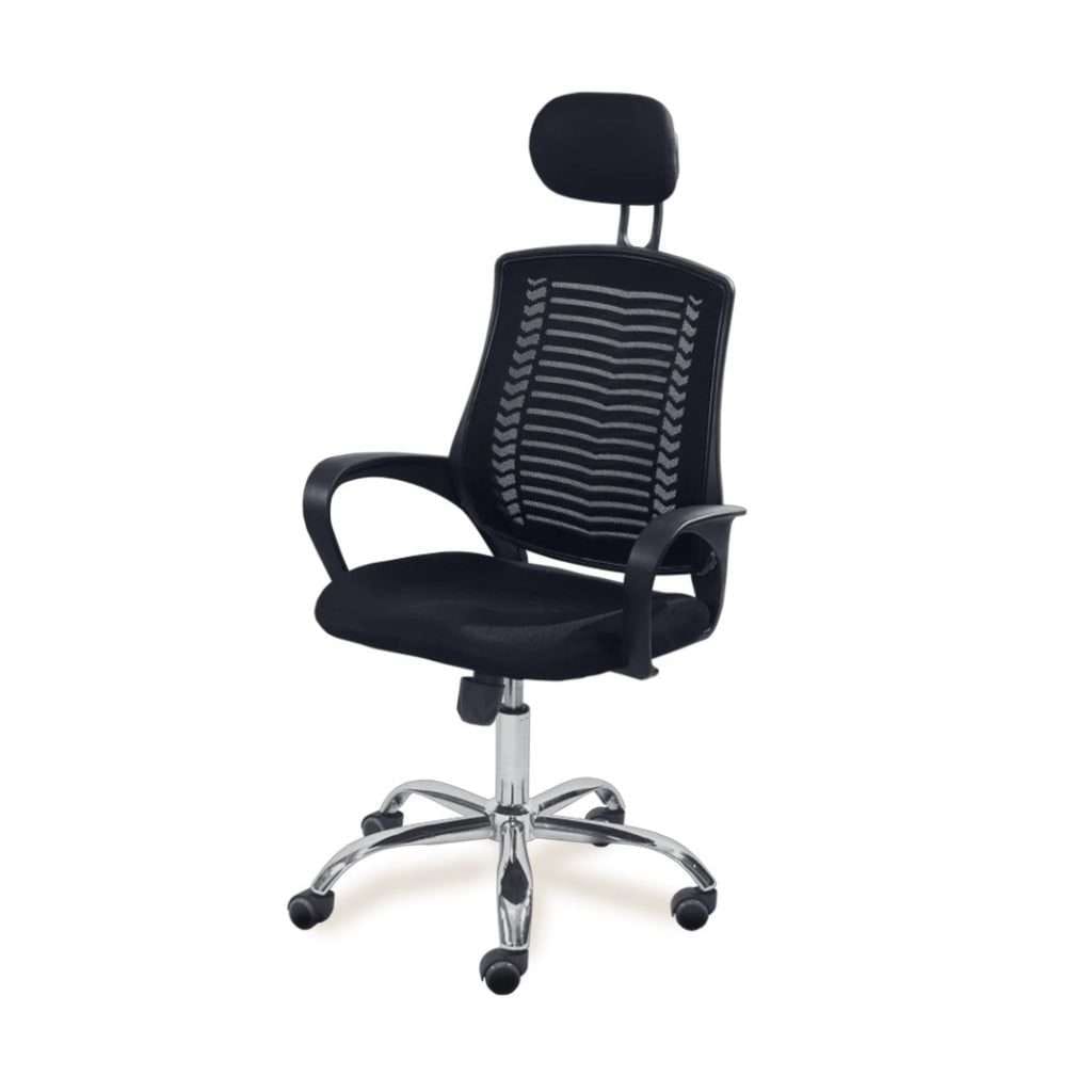 Circle Box Executive Chair in black color with ergonomic design