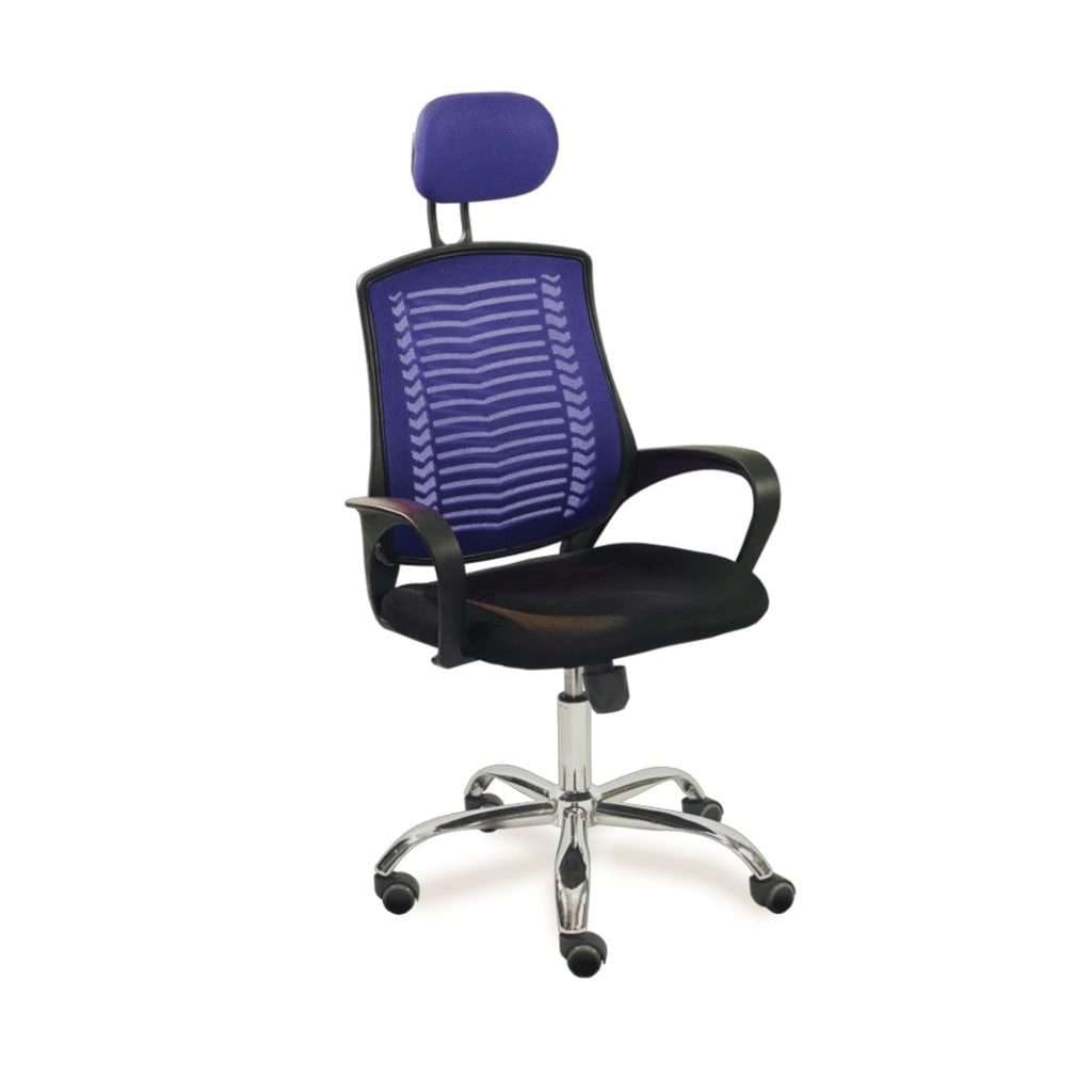 Circle Box Executive Chair in blue color for stylish offices