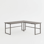 L shape Table dark wood