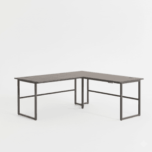 L shape Table dark wood