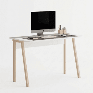 CircleBox Freestanding Study Desk natural oak two tone modern home office desk
