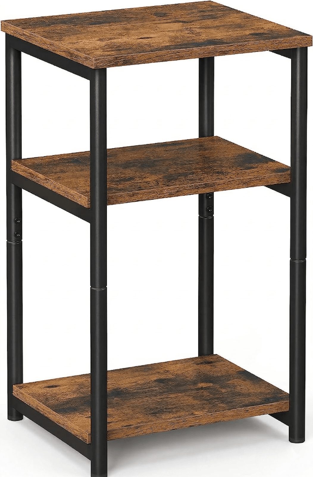 CircleBox RusticShelf in Bangladesh 3 tier wooden shelf table with metal frame for home and office