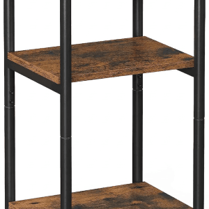 CircleBox RusticShelf in Bangladesh 3 tier wooden shelf table with metal frame for home and office