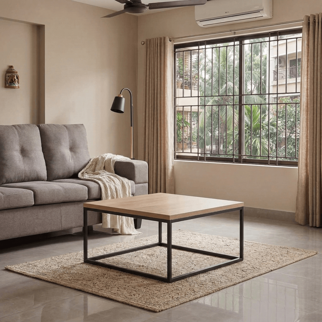 CircleBox CubeLine Table – modern square coffee table perfect for living rooms in Bangladesh