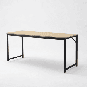 CircleBox IronEdge Desk in Bangladesh industrial wooden desk with black metal frame